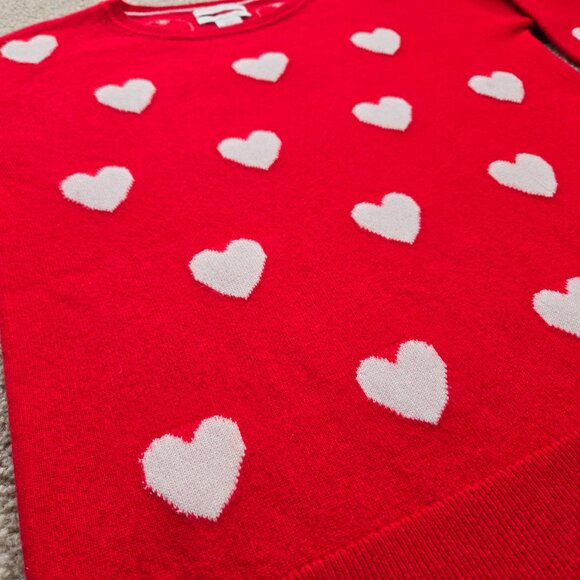 NWOT Christian Siriano 100% Cashmere Heart Sweater - Picture 13 of 15